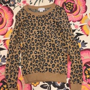 Liz Claiborne cheetah print sweater